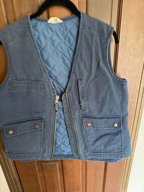 Duluth Trading Co Can-Do Canvas Quilted Lining Utility Vest